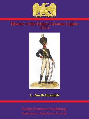 cover image of History of the King's German Legion Volume II